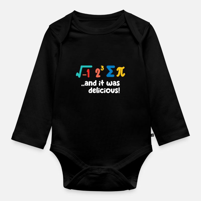 Pi Day Drôle De Mathématiques Amant Mignon Enseignant Étudiants - Body Bébé bio manches longues - noir