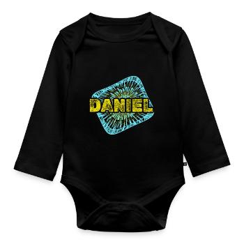 Daniel - Baby Bio-Langarm-Body - Schwarz - Vorne