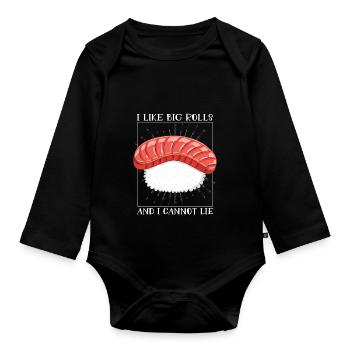 I Like Big Rolls And I Cannot Lie 2I Like Big Roll - Baby Bio-Langarm-Body - Schwarz - Vorne