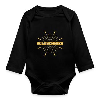 Goldschmied - Baby Bio-Langarm-Body - Schwarz - Vorne