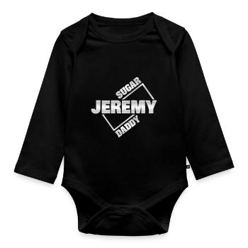 Jeremy dans le rôle de Sugar Daddy - Body Bébé bio manches longues - noir - Devant
