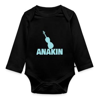 Alto Anakin - Body Bébé bio manches longues - noir - Devant