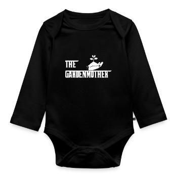 The Gardenmother - Organic Longsleeve Baby Bodysuit - black - Front