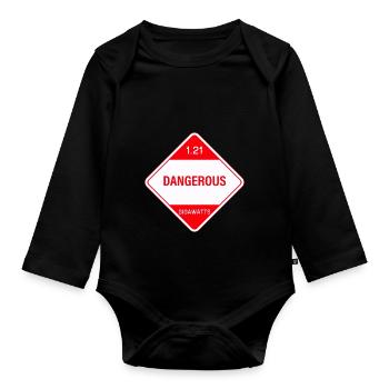 1.21 gigawatts! Danger! - Organic Longsleeve Baby Bodysuit - black - Front