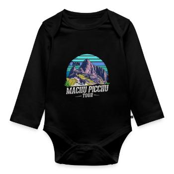 Visite du Machu Picchu 2024 (Garantie du prix le plus bas) - Body Bébé bio manches longues - noir - Devant