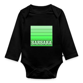 Cadeau pour Barbara - Body Bébé bio manches longues - noir - Devant