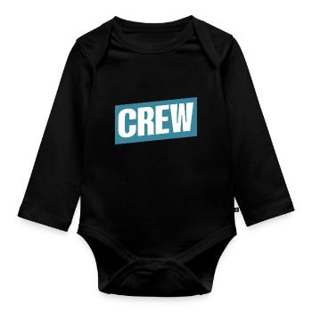 Crew - Baby Bio-Langarm-Body - Schwarz - Vorne
