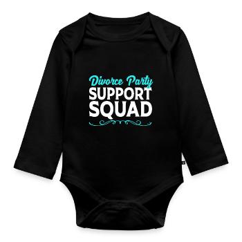 Scheidung - Baby Bio-Langarm-Body - Schwarz - Vorne