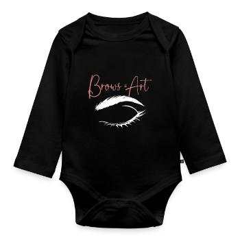 Microblading Make-up Kosmetik Kosmetikerin - Baby Bio-Langarm-Body - Schwarz - Vorne