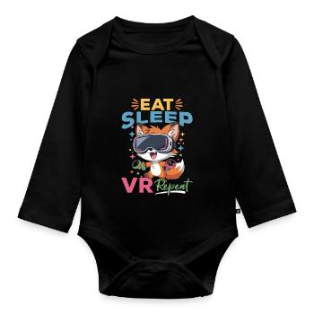 Gaming Fox VR Gamer - Body Bébé bio manches longues - noir - Devant