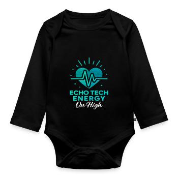 Ultrasound Technician Diagnostic Imaging - Organic Longsleeve Baby Bodysuit - black - Front