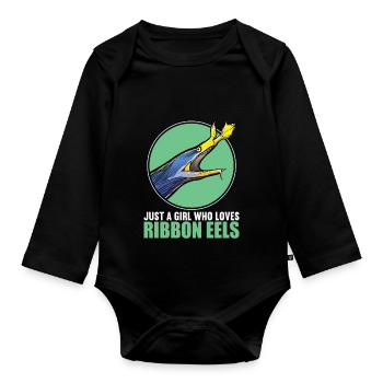Nasal Moray Eel Ghost Moray - Organic Longsleeve Baby Bodysuit - black - Front
