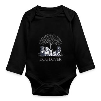 Hundefreund - Baby Bio-Langarm-Body - Schwarz - Vorne