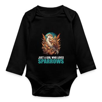 Spatzen Spatz - Baby Bio-Langarm-Body - Schwarz - Vorne