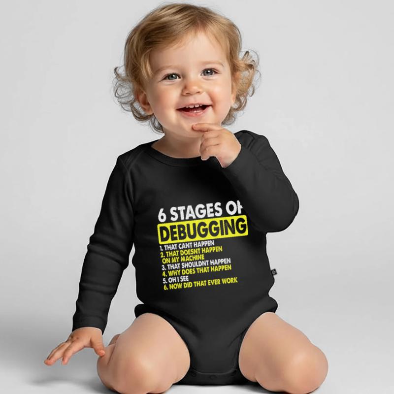 Debugging Informatik Baby Bio-Langarm-Body