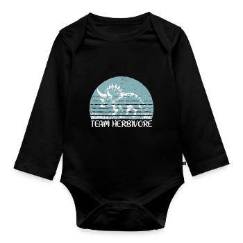 Vegan Veganer - Body Bébé bio manches longues - noir - Devant