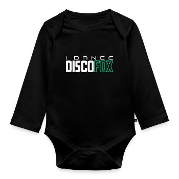 Ich Tanze Discofox - Baby Bio-Langarm-Body - Schwarz - Vorne