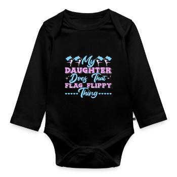 Color Guard - Baby Bio-Langarm-Body - Schwarz - Vorne