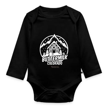 Buttermilk Colorado Skigebiet - Baby Bio-Langarm-Body - Schwarz - Vorne