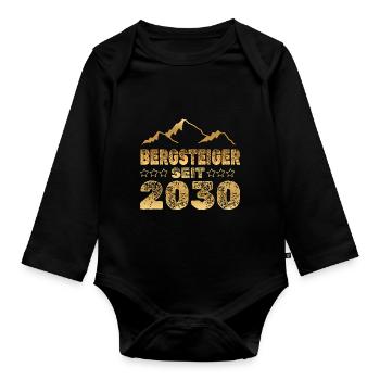 in 2030 - Baby Bio-Langarm-Body - Schwarz - Vorne