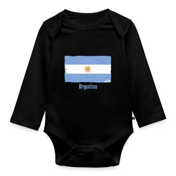 From Argentina - Baby Bio-Langarm-Body - Schwarz - Vorne