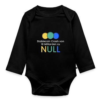 Stablecoin Crash zu NULL - Baby Bio-Langarm-Body - Schwarz - Vorne