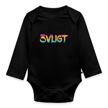 sms chat sprache befestigungen englisch drei 3 drei - Baby Bio-Langarm-Body - Schwarz - Vorne