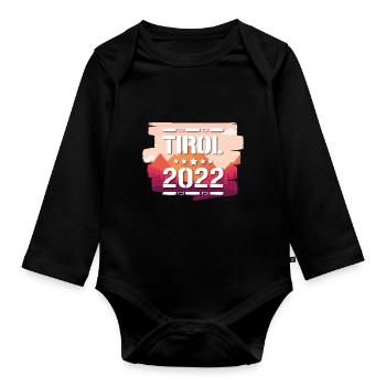 Tyrol 2022 - Organic Longsleeve Baby Bodysuit - black - Front