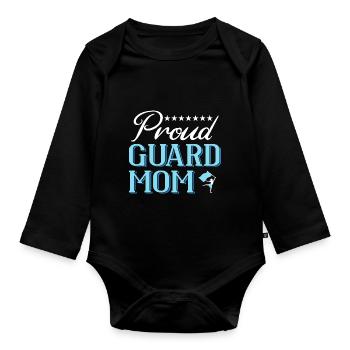 Color Guard - Baby Bio-Langarm-Body - Schwarz - Vorne