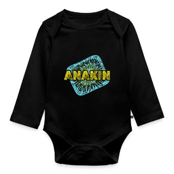 Warp Enterprise Stardust Anakin - Body Bébé bio manches longues - noir - Devant