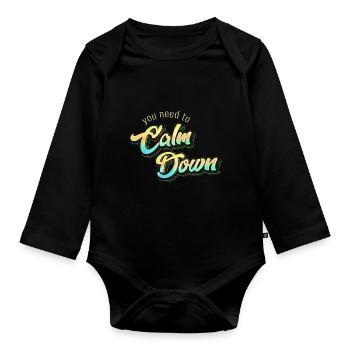 Chemise de Pâques Mignon Chick Dig Me - Body Bébé bio manches longues - noir - Devant