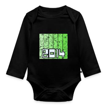 Jahr 2014 - Baby Bio-Langarm-Body - Schwarz - Vorne