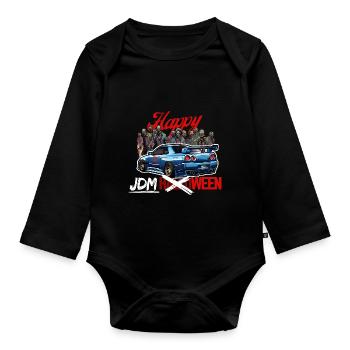 Jdm Halloween edition / Tuning Mechanic Costume - Organic Longsleeve Baby Bodysuit - black - Front