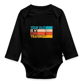 I Heart Squirters Adult Joke I Love Squirting - Organic Longsleeve Baby Bodysuit - black - Front