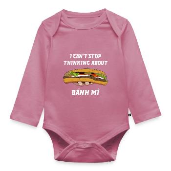 Vietnam Viet Banh Mi Brot Vietnamese I Geschenk - Baby Bio-Langarm-Body - Mauve - Vorne