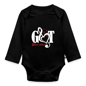 Show Choir Got Show Choir - Organic Longsleeve Baby Bodysuit - black - Front