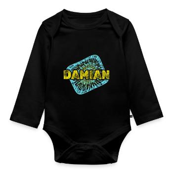 Cadeau pour Damian - Body Bébé bio manches longues - noir - Devant
