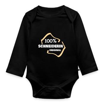 Beruf Schneiderin - Baby Bio-Langarm-Body - Schwarz - Vorne