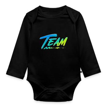 Team - Baby Bio-Langarm-Body - Schwarz - Vorne