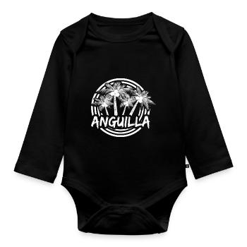 Anguilla - Baby Bio-Langarm-Body - Schwarz - Vorne