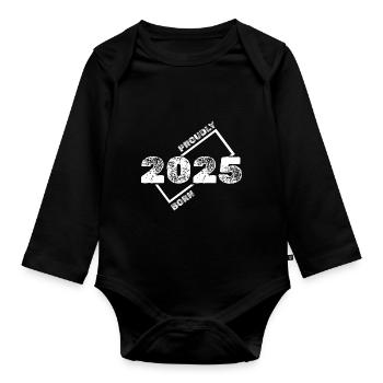 2025 - Body Bébé bio manches longues - noir - Devant