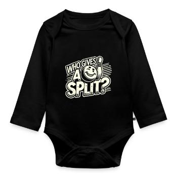 Wen interessiert das schon? - Baby Bio-Langarm-Body - Schwarz - Vorne