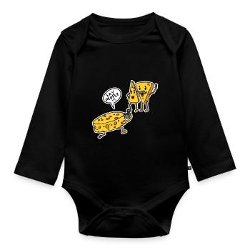 Funny Photography Pun - Organic Longsleeve Baby Bodysuit - black - Front