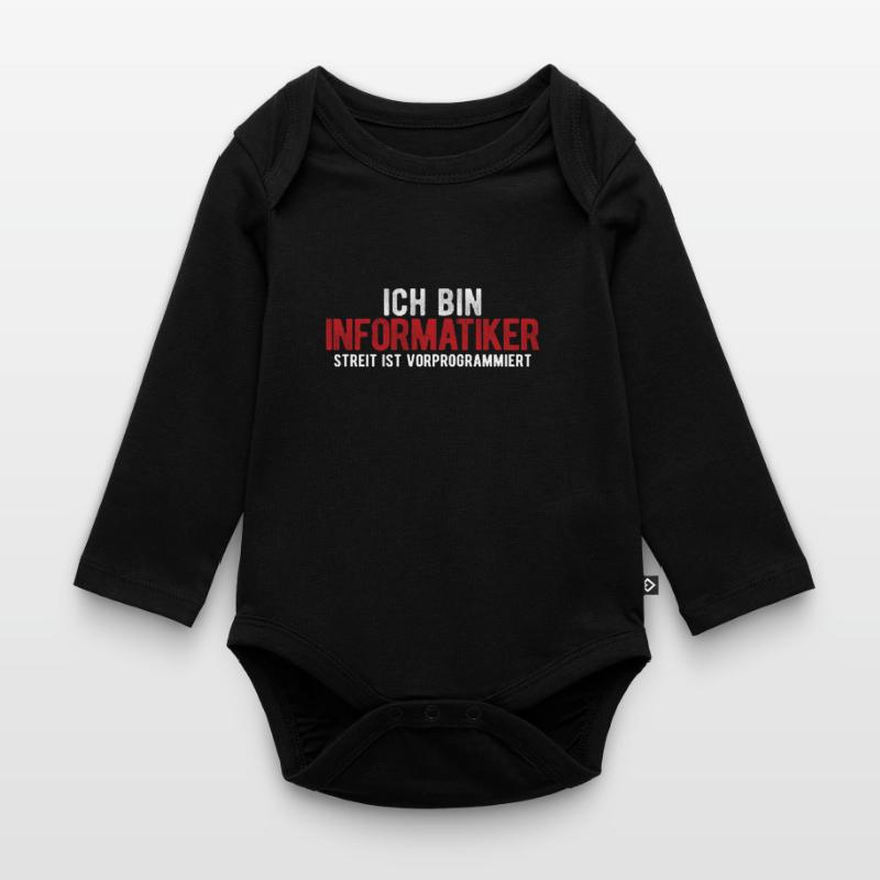 Informatik Informatiker Programmierer Baby Bio-Langarm-Body