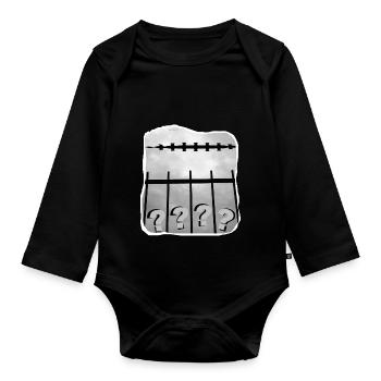 TOMZOFF Was soll das? - Baby Bio-Langarm-Body - Schwarz - Vorne