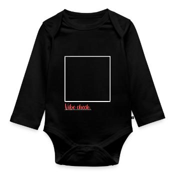 Vibe Chec - Baby Bio-Langarm-Body - Schwarz - Vorne