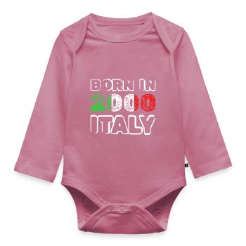 2000 - Organic Longsleeve Baby Bodysuit - mauve - Front