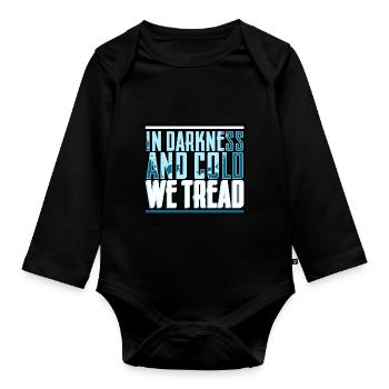 Saturation Diver - In Darkness And Cold, We Tread - Organic Longsleeve Baby Bodysuit - black - Front