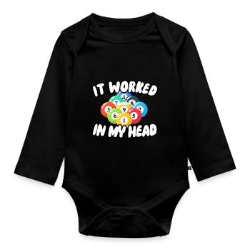 In meinem Kopf hat es funktioniert - Baby Bio-Langarm-Body - Schwarz - Vorne