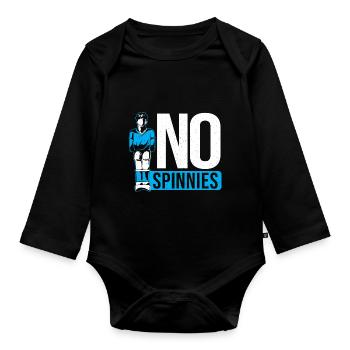 No Spinnies Table Soccer Player Foosball - Baby Bio-Langarm-Body - Schwarz - Vorne